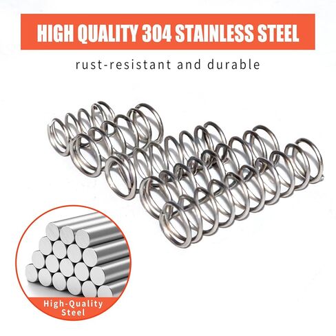 470PCS 304 Stainless Steel Compression Springs Assortment Kit, Hardware Spring kit30 Sizes Small Mechanical Springs with Plastic Box for Electronics Repair, DIY Model Industrial Maintenance in Kuwait