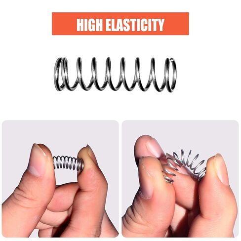 470PCS 304 Stainless Steel Compression Springs Assortment Kit, Hardware Spring kit30 Sizes Small Mechanical Springs with Plastic Box for Electronics Repair, DIY Model Industrial Maintenance in Kuwait