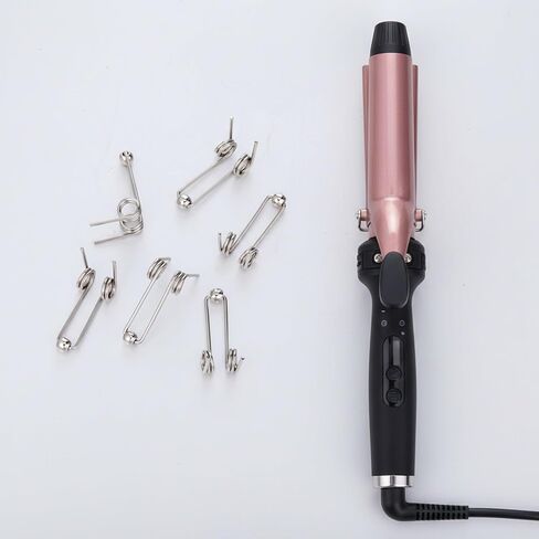 6 Pcs Double Return Torsion Springs, Hair Curling Torsion Spring, Anti-Rust Alloy Hair Curling Iron Rod Part Replacement Accessories, Wire Diameter 1.3 mm Length 30 mm, Hair Rollers Accessories in Kuwait