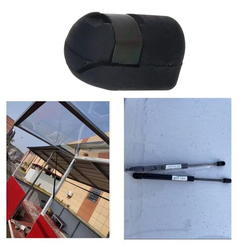 Fielect 2 قطعة M6 أنثى الموضوع PA66A5 الغاز الربيع نهاية المناسب الأسود الغاز الربيع موصل مولد الملحقات in Saudi Arabia