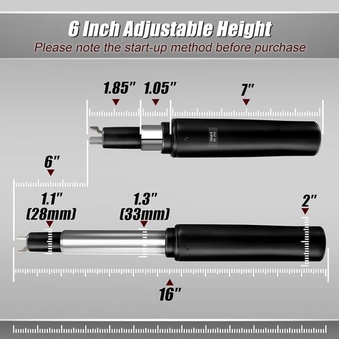 6" Pneumatic Gas Cylinder for Herman Miller Classic Aeron Chair, Side Activated Office Chair Hydraulic Cylinder Replacement,Stroke Gas Lift Cylinder#1B08VM,Heavy Duty 450lbs New Pneumatic Cylinder in Saudi Arabia