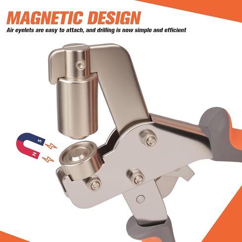 Grommet Tool Kit, 500 pcs Tarp Grommet Eyelet Tool Kit for Fabric with 3/8Inch 10mm Grommets, Manual Grommets Press Fabric Hole Punch for Tarp, Fabric, Banner and Canvas in Kuwait