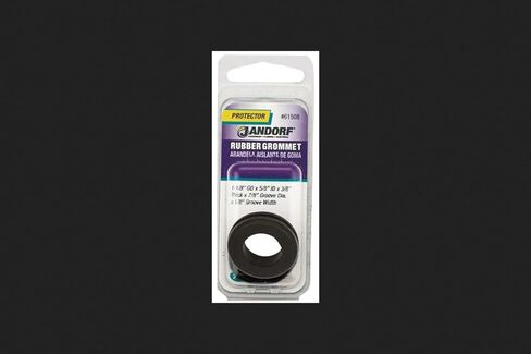 Jandorf Specialty Hardware 61508 Grommet, 5/8 in Id X 1-1/8 in Od X 3/8 in T, Rubber, Black in Saudi Arabia