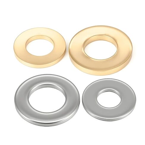 M2 .5 M3 M4 M5 M6 M8 M10 M12 M14 M16 M22 M27 304 Stainless Steel and Brass Flat Washers Metal Gasket Sealing Plain Spacer Shim(304 Stainless Steel,200Pcs M4x9x0.5mm) in Saudi Arabia