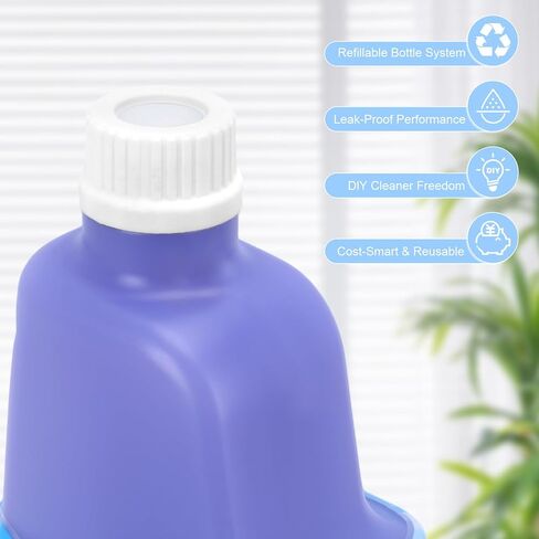 750ml (25.4 fl oz) Refillable Solution Bottle for Swiffer Wet Jet Mop, Leak-Proof HDPE, Durable and Empty Bottle for Cleaning Solution, Ideal for Home and Office Use, Not for Power Mop in Kuwait