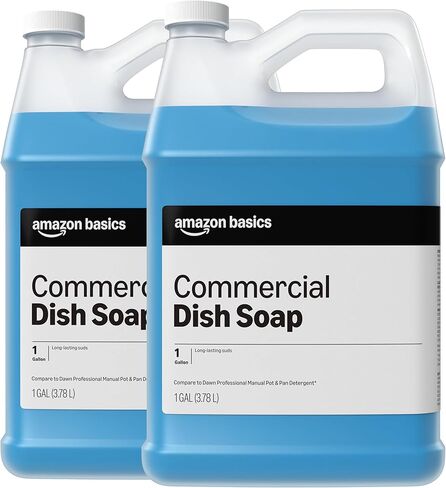 Amazon Basics Commercial Liquid Dish Soap, 1 Gallon, Pack of 2 in Kuwait