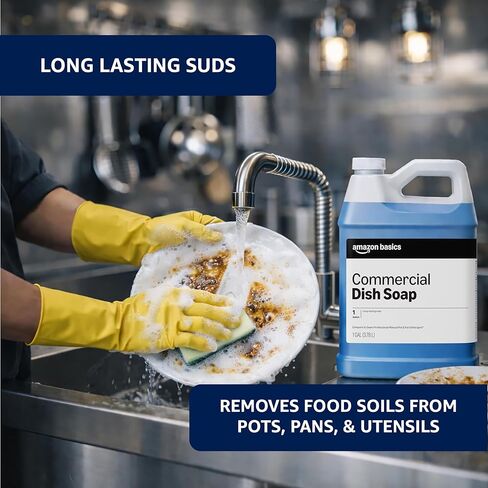 Amazon Basics Commercial Liquid Dish Soap, 1 Gallon, Pack of 2 in Kuwait