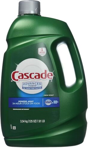 Cascade Advanced Power Liquid Machine Dishwasher Detergent with Dawn, 125-Fl. Oz, Plastic Bottle (125 Fl Oz) in Kuwait