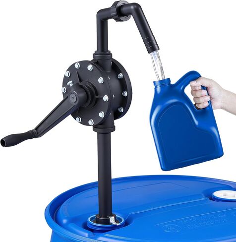 Orion Motor Tech 55 Gallon Drum Pump, Rotary Barrel Pump for Transfer of Chemicals, Acidic Solutions, Fuel, Water Based Fluids, Drum Pump Fits 5 to 55 Gallon Drums Hand Water Pump for 55 Gallon Barrel in Saudi Arabia
