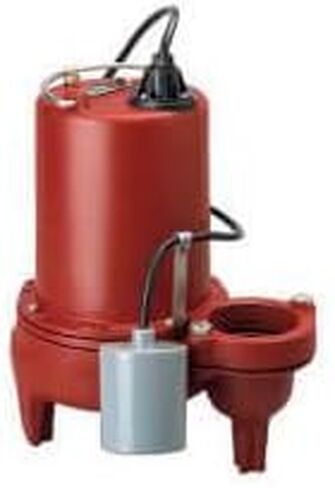 مضخة Liberty Pumps 1 HP مضخة غاطسة أوتوماتيكية مع مفتاح تعويم واسع الزاوية - 208/230 فولت - سلك 10 قدم - تفريغ 3 بوصات in Kuwait