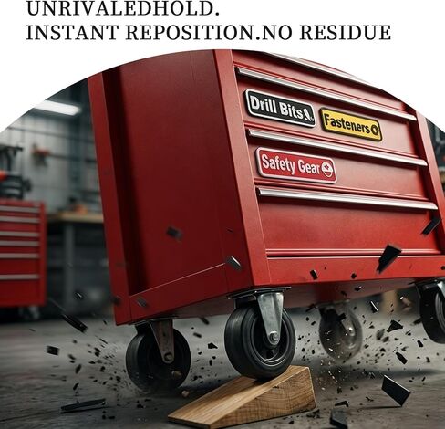 24 قطعة من ملصقات صندوق الأدوات المغناطيسية، ملصقات مغناطيسية ثلاثية الأبعاد لصندوق الأدوات، ملصقات مغناطيسية لأدراج صندوق الأدوات، علامات قابلة لإعادة الاستخدام لملصقات تمييز 4 ألوان in Kuwait