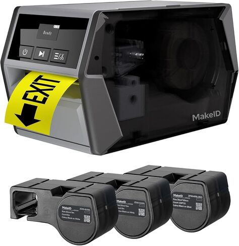 Makeid D50 Industrial Label Printer, Desktop Label Maker 2" Print Head, Mobile APP & PC Editor Compatible, 2600mAh Li-ion Battery, Come with 1.97" W x 26.24ft L Label Heavy-Duty Labeler for Job Sites in Saudi Arabia