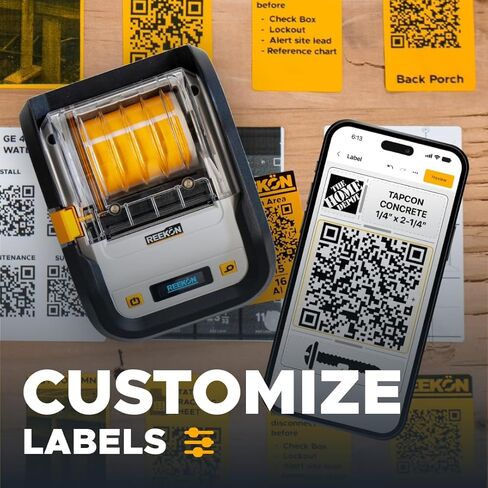 REEKON P1L Tagger Construction Label Printer – Portable Bluetooth Thermal Jobsite Printer with QR Codes, One Click Custom Labels, Battery Powered in Saudi Arabia