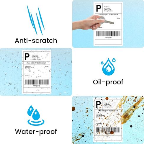 ملصقات شحن حرارية - 500 عبوة من ملصقات حرارية مباشرة قابلة للطي 4x6 مع لاصق قوي، جودة تجارية in Kuwait