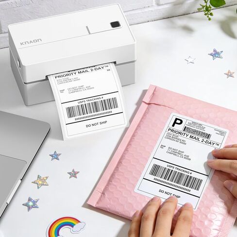 ملصقات شحن حرارية - 500 عبوة من ملصقات حرارية مباشرة قابلة للطي 4x6 مع لاصق قوي، جودة تجارية in Kuwait