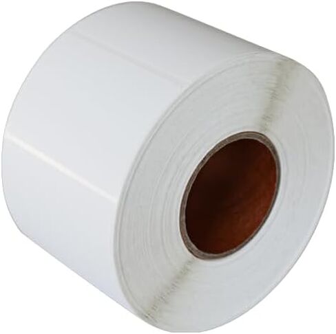 FirstZi Tear Resistant Direct Thermal Vinyl Freezer Labels 2x1 Synthetic Paper Barcode Labels Waterproof - Roll of 1,000 PP Thermal Sticker for Shipping (Commercial Grade) in Kuwait