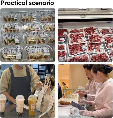 FirstZi Tear Resistant Direct Thermal Vinyl Freezer Labels 2x1 Synthetic Paper Barcode Labels Waterproof - Roll of 1,000 PP Thermal Sticker for Shipping (Commercial Grade) in Kuwait