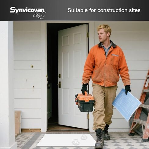 حصيرة أرضية لاصقة بيضاء مقاس 60.96 سم × 91.44 سم (5 عبوات، 150 ورقة، 30 ورقة/عبوة لغرفة الأبحاث والمختبرات وبناء المستشفيات والحيوانات الأليفة والمنزل وصالة الألعاب الرياضية) in Kuwait