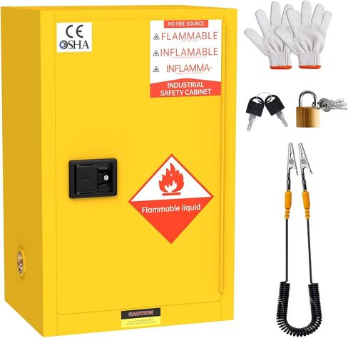 خزانة أمان مقاس 43 × 18 × 65 بوصة، وخزانة تخزين وقود سعة 60 جالونًا بأبواب مزدوجة، وميزة الإغلاق الذاتي، وأرفف قابلة للتعديل، وتصميم لاحتواء التسرب in Kuwait