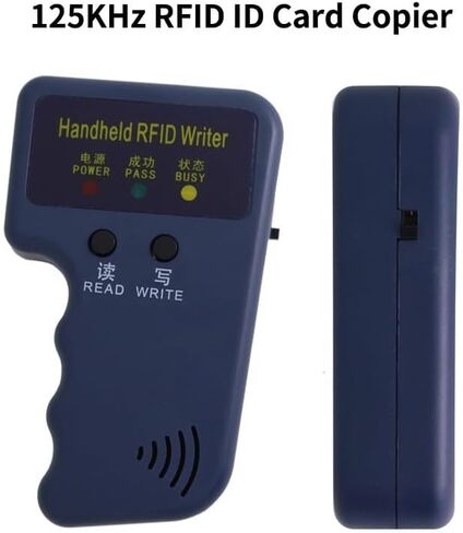 125kHz Handheld RFID Reader and Writer, Portable ID Card Copier Device for T5577/EM4305 Includes 6 Blank Key Fobs & 5 writable Cards for Duplicating Access Cards, Parking Permits(Battery Not Included) in Kuwait
