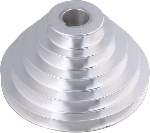 Aluminum Pagoda Pulley Wheel Set for Benchtop Drill Press 14Mm 5-Step Transmission Pulley Drive System with V-Shaped Belt Compatibility Workshop Machinery Equipment in Kuwait