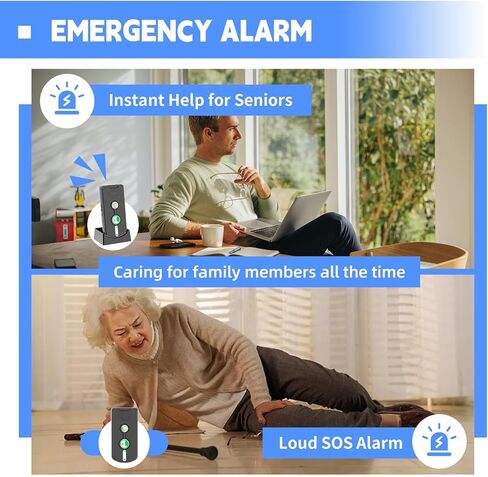 نظام اتصال داخلي ثنائي الاتجاه للمنزل، نظام اتصال داخلي لاسلكي محمول للمنزل مع 5 مستويات صوت وتعديل نغمات الرنين قابلة لإعادة الشحن للمستشفى والفنادق والمكاتب التجارية، 3 عبوات (أسود) in Kuwait