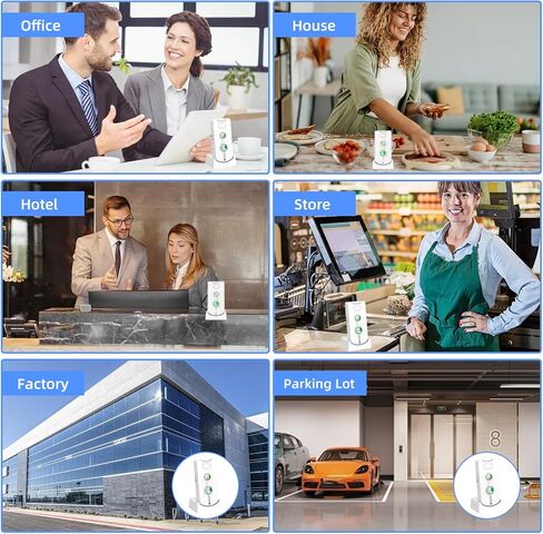 اتصال داخلي لاسلكي ثنائي الاتجاه للمكتب المنزلي، نظام اتصال داخلي محمول طويل المدى من غرفة إلى غرفة مع قاعدة شحن، وقت استعداد طويل، 5 مستويات لضبط مستوى الصوت، 38 نغمة رنين (3 عبوات) in Kuwait