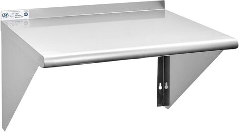 Hally Stainless Steel Shelf 12 x 36 Inches 250 lb, NSF Commercial Wall Mount Floating Shelving for Restaurant, Kitchen, Home and Hotel in Saudi Arabia
