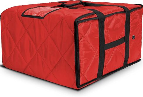 MyLifeUNIT Pizza Bag for Delivery, Thermal Insulated Pizza and Food Delivery Bag, 20" x 20" x 11" Pizza Warmer Bag, Holds 4-5 Large 18" Pizza Boxes, Red Hot Pizza Carrier Insulated Bags in Saudi Arabia