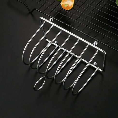 Toast Bread Rack Stainless Steel Bread Holder Kitchen 6 Slices Bread Display Stand Lightweight Food Display Tool in Saudi Arabia