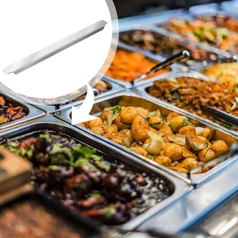 6 Pcs 12 Inch Pan Dividers Stainless Steel Adaptor Bar Table Adapter Steam Table Dividers for Hotel Pan Configuration, Fits Full or Fractional Size Pans, Commercial Kitchen Use in Kuwait