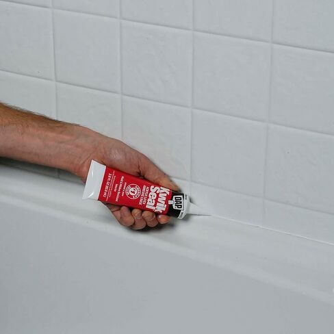 DAP Kwik Seal Kitchen & Bath Adhesive Caulk, White, 2.8 oz (7079800954) in Saudi Arabia