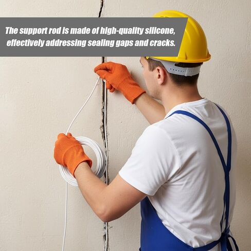 White Foam Backer Rod 1/16 Inch x 16.4 ft Caulk Saver Weather Strip Seal for Gaps and Joint Concrete Filling Backing Rods Concrete Expansion Joint Filler Rope in Kuwait