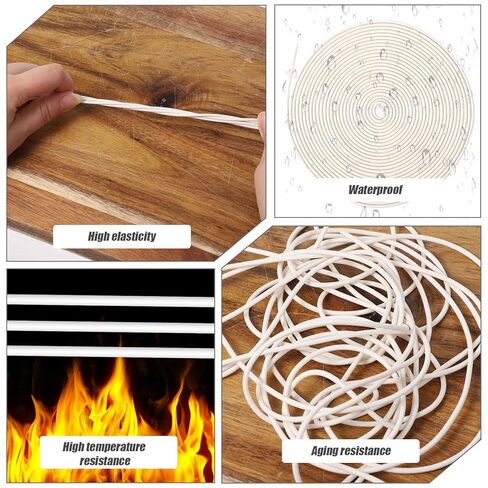 White Foam Backer Rod 1/16 Inch x 16.4 ft Caulk Saver Weather Strip Seal for Gaps and Joint Concrete Filling Backing Rods Concrete Expansion Joint Filler Rope in Kuwait