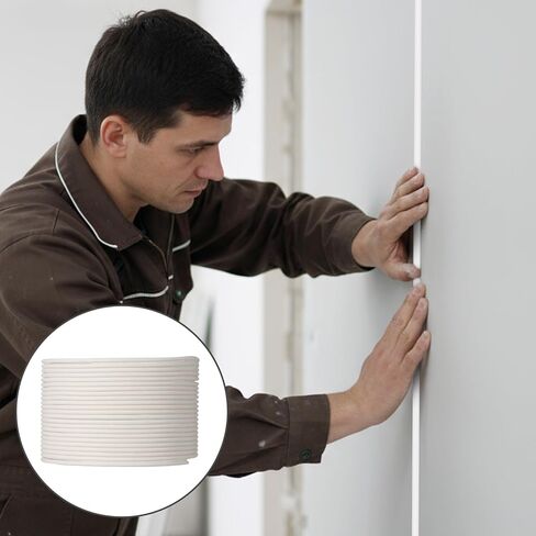 White Foam Backer Rod 1/16 Inch x 16.4 ft Caulk Saver Weather Strip Seal for Gaps and Joint Concrete Filling Backing Rods Concrete Expansion Joint Filler Rope in Kuwait