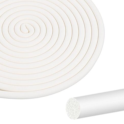 White Foam Backer Rod 1/8 Inch x 16.4 Ft, Rubber Caulk Saver for Concrete Expansion Joint Weather Strip Seal for Gaps and Joints in Saudi Arabia