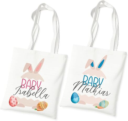 سلة عيد الفصح المخصصة المخصصة للبنات أطفال الأطفال المخصصين أطفال عيد الفصح الأكياس المخصصة حقيبة عيد الفصح المخصصة اسم عيد الفصح سلة مخصصة للحلوى البيض عيد الفصح الأكياس حقائب عيد الفصح (التصميم 5) in Kuwait