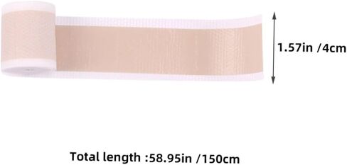 PartyKindom Waterproof Silicone Gel Sheets Roll 4×150cm Skin Tone Breathable Self-Adhesive Tape for Face and Concealing Tattoo Marks in Saudi Arabia