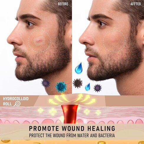 لفة الغروانية المائية - شريط جلدي واقي مقطوع حسب الحجم، لطيف ومقاوم للماء، راحة للبشرة مستوحاة من الأيورفيدا والعناية اليومية (2 بوصة × 5 قدم) in Kuwait