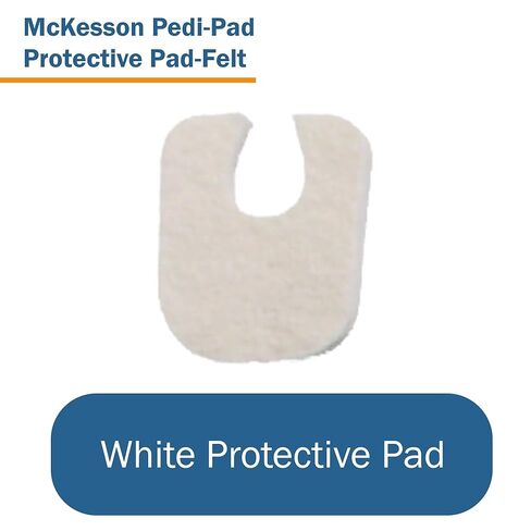 McKesson Protective Foot Pads - Felt, Adhesive, White - Size 105, 1/8 in, 100 Count in Saudi Arabia