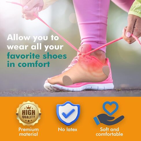 موليسكين للبثور، حشوة موليسكين اللاصقة، وسادات موليسكين للأحذية، وأصابع القدم، والكعب | منع ظهور البثور وتقليل الاحتكاك - 20 ورقة (إجمالي 40 قطعة) in Kuwait