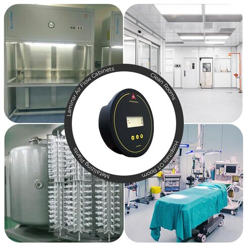 Battery Operated Digital Differential Pressure Gauge (-250 to 250 Pascals) for Isolation Rooms, Clean Rooms, Hospital Alongwith Factory Calibration Certificate Model: AI-DDPG-B in Kuwait
