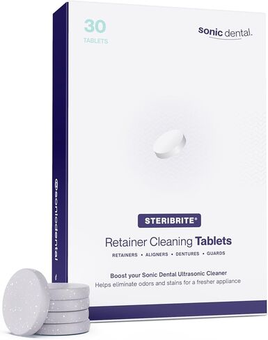 Cleaning Tablets with Steribrite® - 30 Tablets, 1 Month Supply. for use with The Sonic Pro in Kuwait