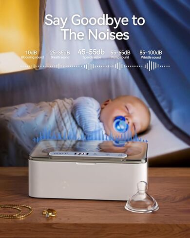 Phniti Ultrasonic Jewelry Cleaner, 47kHz Professional Ultrasonic Retainer Cleaner Machine for Dental Cleaning Three Cleaning Modes, Mouth Guard, Watch, Ring, Diamond, White in Kuwait