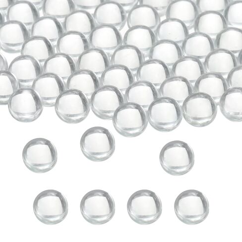 100-Pack Glass Round Boiling Stones, 9mm Soda-Lime Solid Clear Glass Beads Balls for Lab Heating/Paint Mixing/Bottle Shaking in Saudi Arabia