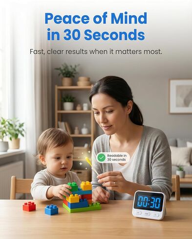 30 PCS Lead Test Kit for Dishes, Premium Water Activated at-Home Lead Testing Swabs, Fast & Accurate Detection for Dishes, Ceramics, Paint,Toys & Jewelry in Kuwait