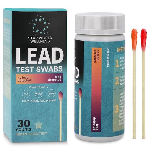 Lead Test Kit, 30 Units, Lead Paint Test Kit, Lead Test Swabs for Instant Lead Detection – Home Use on All Surfaces: Painted, Dishes, Toys, Jewelry, Metal, Ceramics, Wood. in Kuwait