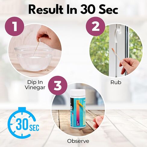 Lead Test Kit, 30 Units, Lead Paint Test Kit, Lead Test Swabs for Instant Lead Detection – Home Use on All Surfaces: Painted, Dishes, Toys, Jewelry, Metal, Ceramics, Wood. in Kuwait