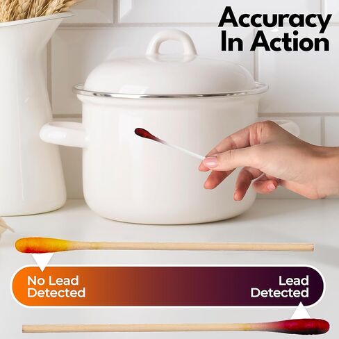 Lead Test Kit, 30 Units, Lead Paint Test Kit, Lead Test Swabs for Instant Lead Detection – Home Use on All Surfaces: Painted, Dishes, Toys, Jewelry, Metal, Ceramics, Wood. in Kuwait