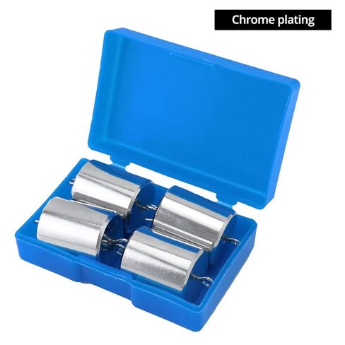 مجموعة أوزان QWORK مزدوجة الخطاف، 8 قطع 200 جرام (0.44 رطل) وزن خطاف مطلي بالكروم، للعمل في مختبر العلوم العامة والفيزياء، مع حقيبة in Kuwait